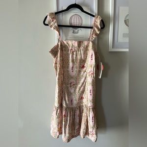Agis Bendita x Target Dainty Floral Tile Print Dress Medium NWT